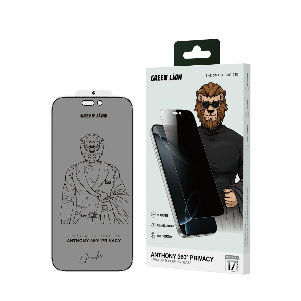 Anthony 360° Panzerglas für iPhone 17 Pro Max -