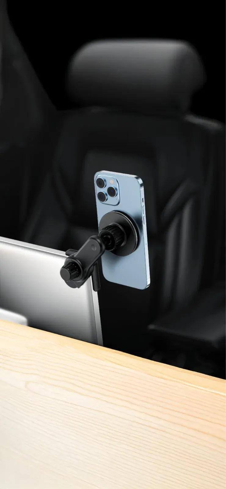 Verstellbare MagSafe Autohalterung - Schwarz