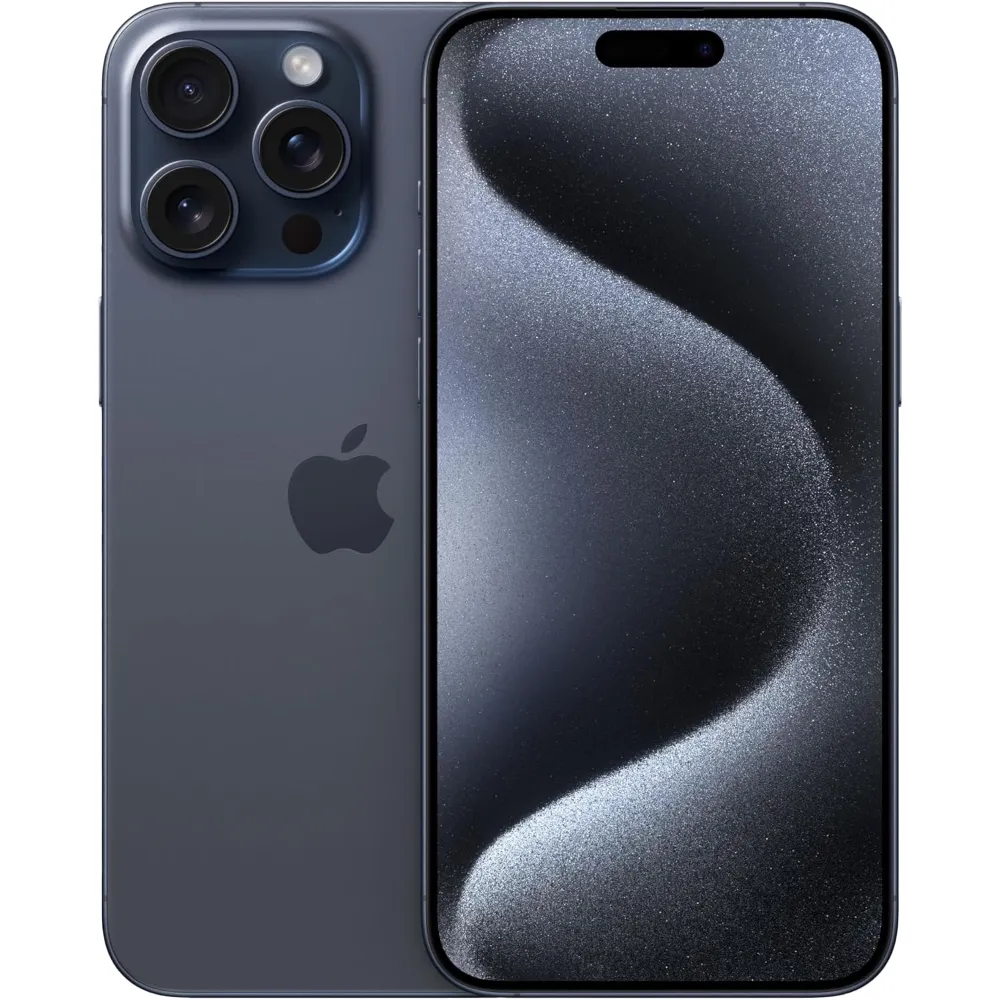 refreshed Apple iPhone 15 Pro Max 256 GB - Titanium Blau
