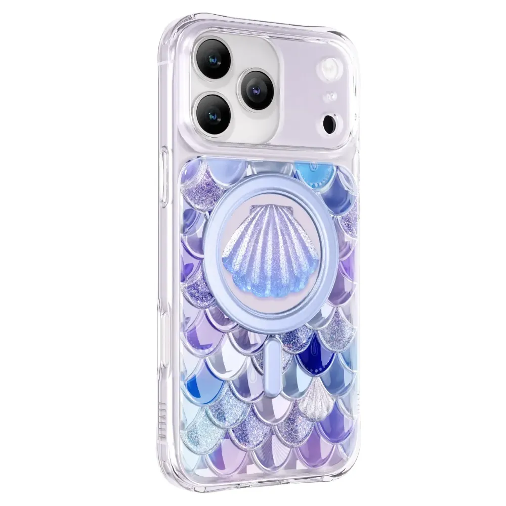 Levelo Pearl 3D Ocean Hülle Apple iPhone 17 Pro Max - Violet