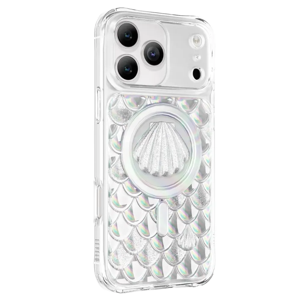 Levelo Pearl 3D Ocean Hülle Apple iPhone 17 Pro - Weiss