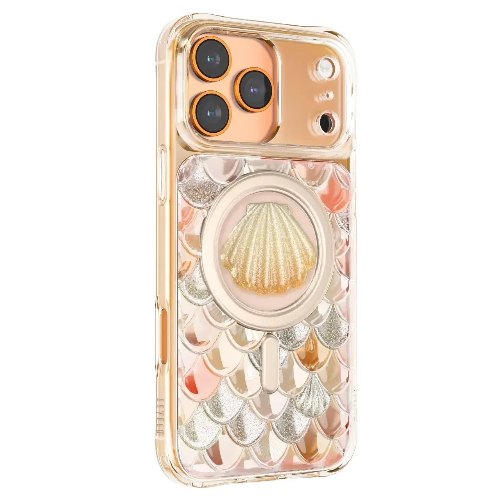 Levelo Pearl 3D Ocean Hülle Apple iPhone 17 Pro - Orange