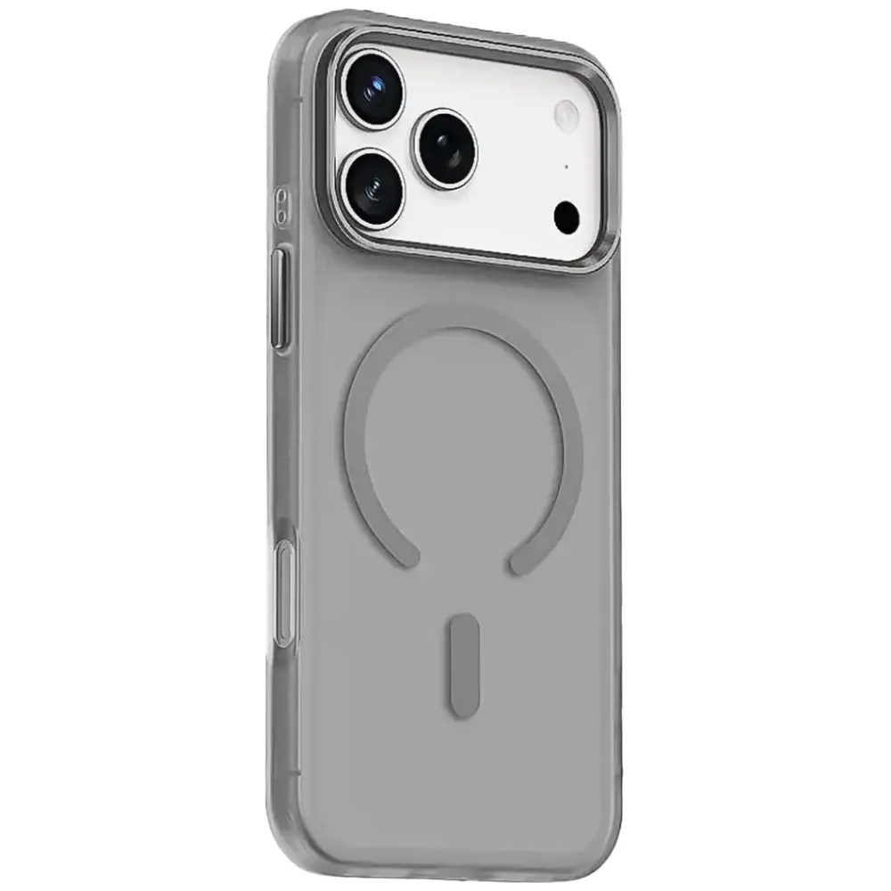 Green Lion Matte Mag Safe X Hülle für Apple iPhone 17 Pro - Grau Titan