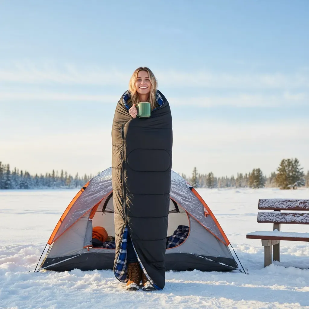 Green Lion Sleep Mate Camping-Schlafsack - Schwarz