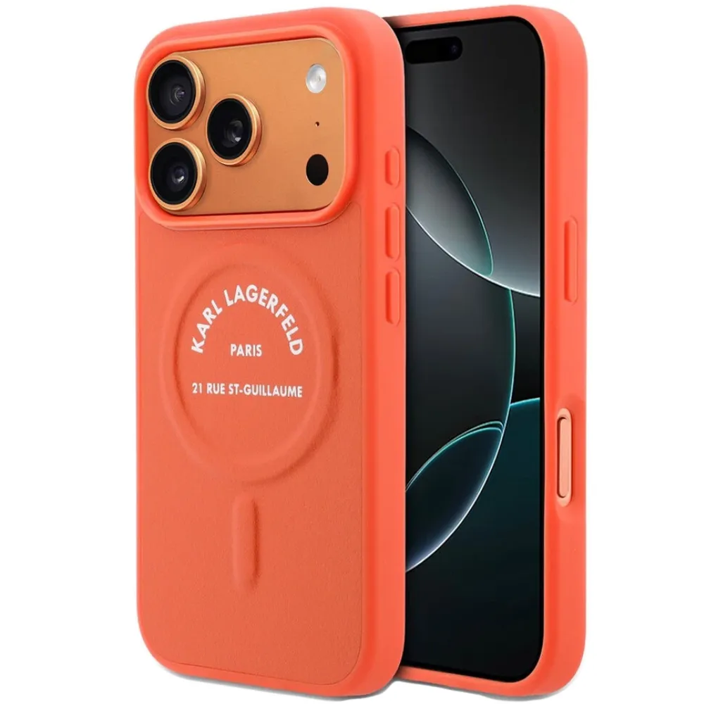 Karl Lagerfeld MagSafe Hülle Apple iPhone 17 Pro Orange