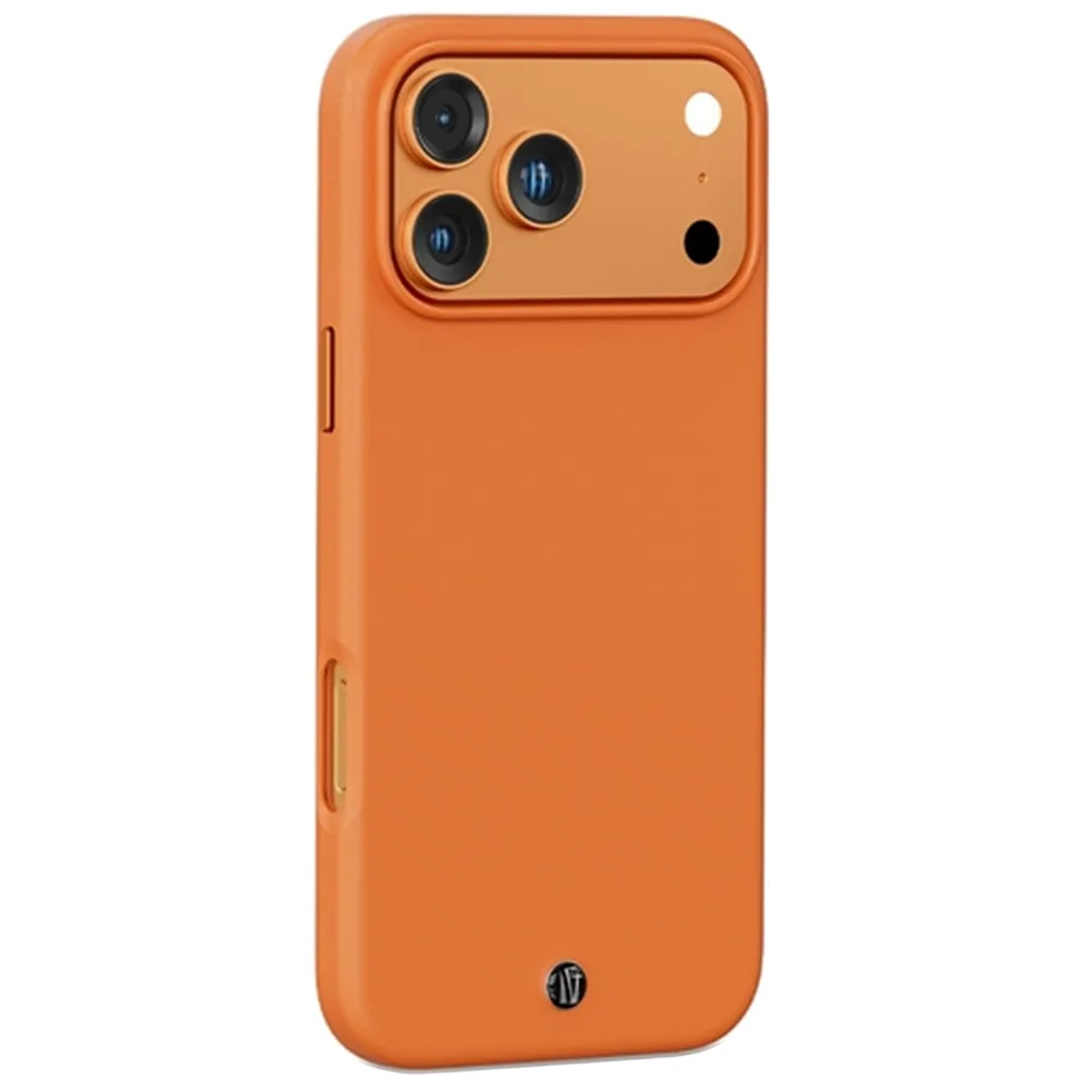 Levelo Cannes Kunstleder Hülle Apple iPhone 17 Pro Max Orange