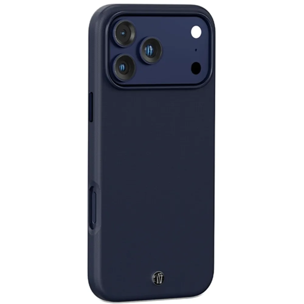 Levelo Cannes Kunstleder Hülle Apple iPhone 17 Pro Max Blue