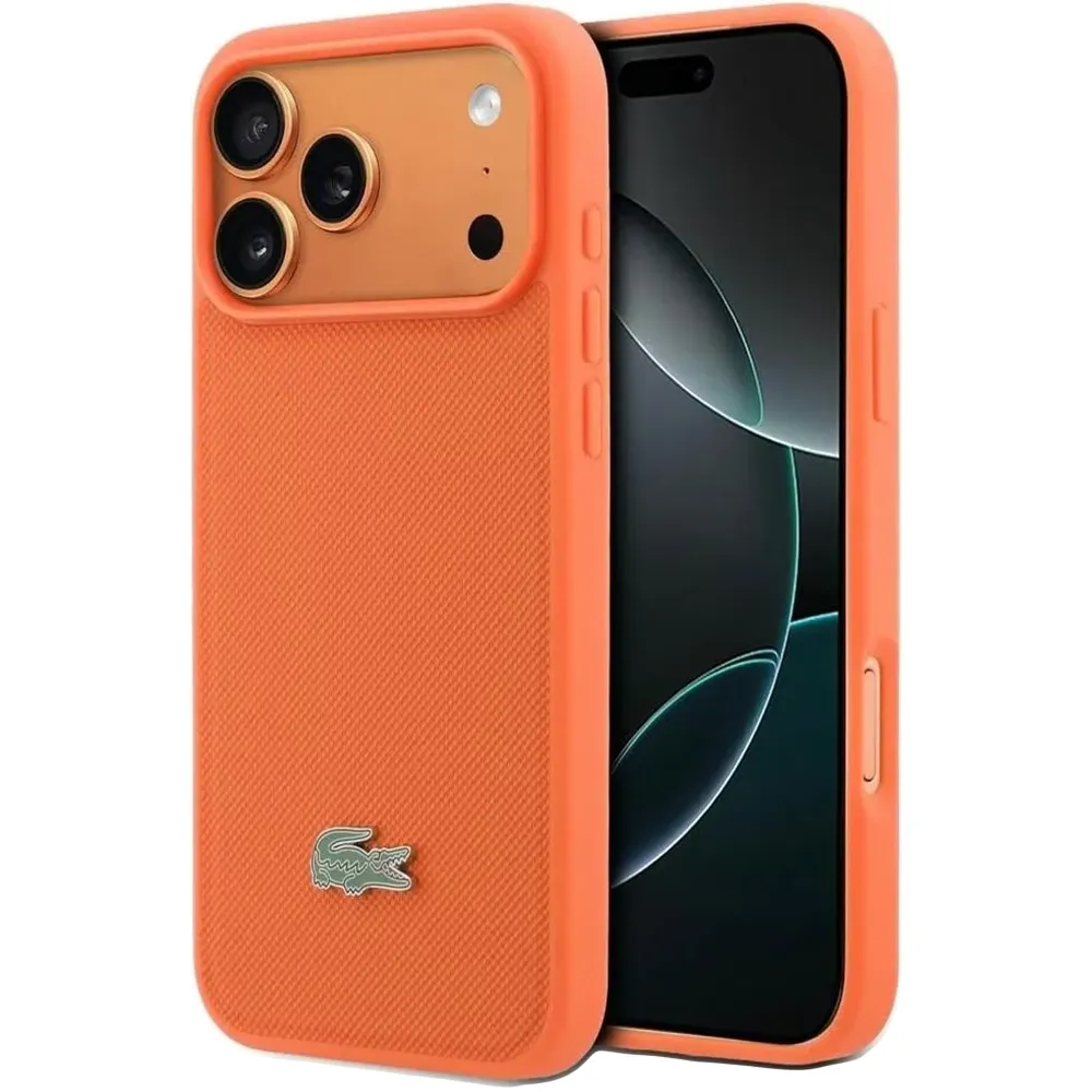 Lacoste MagSafe Kunstleder Hülle Apple iPhone 17 Pro Max