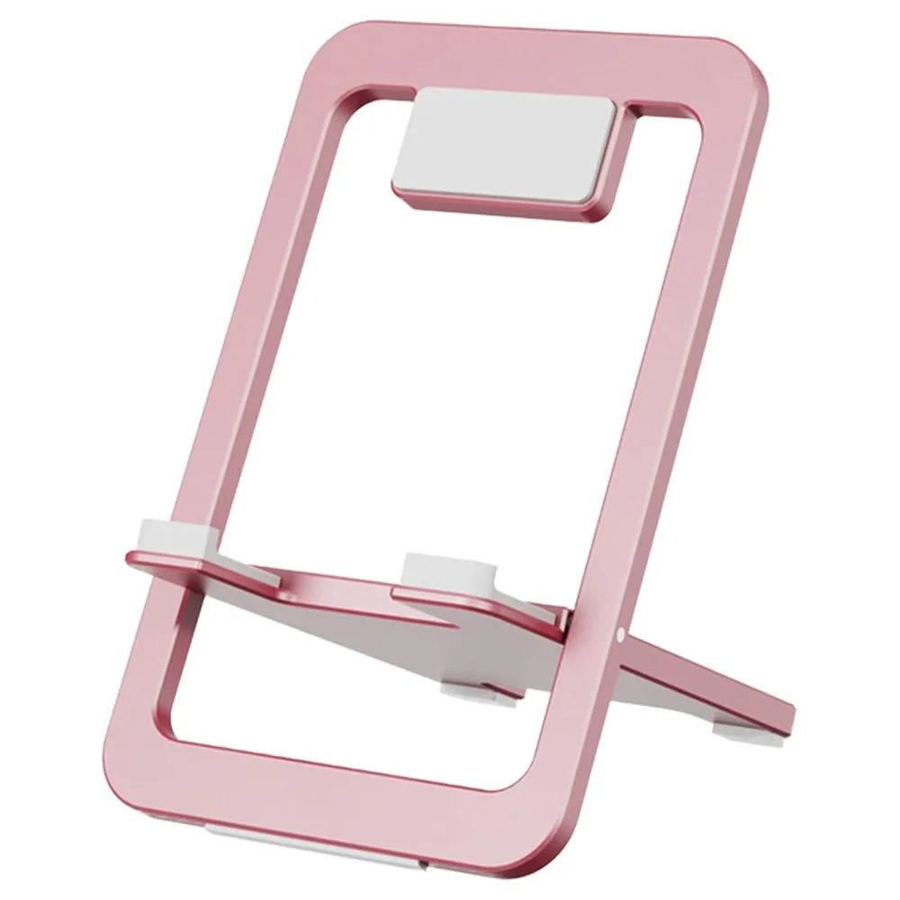 Levelo AirLift Klappbarer Smartphone-Ständer – Aluminium-Design mit Silikon, Pink