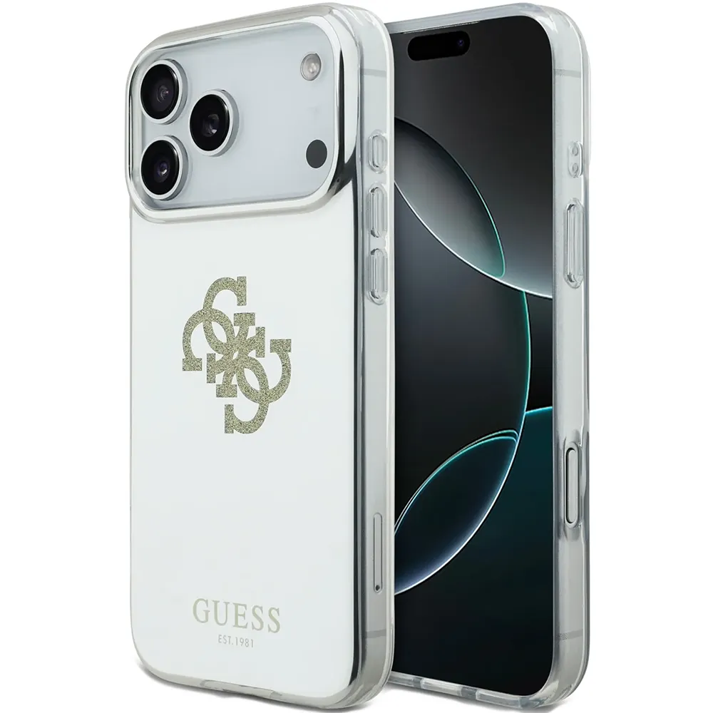 Guess MagSafe Hülle Glitzer Logo Apple iPhone 17 Pro Max