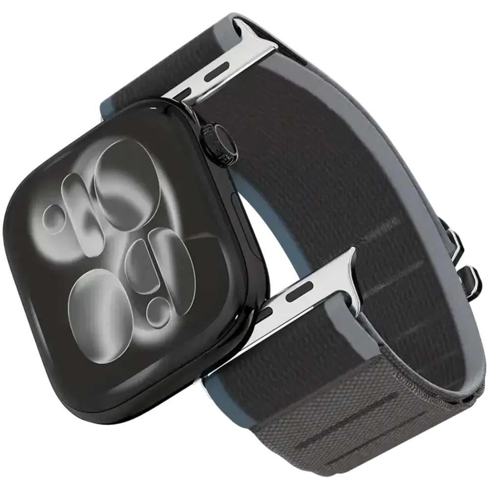 Levelo Malo Nylon Watch Armband Apple Watch 49mm - Grau