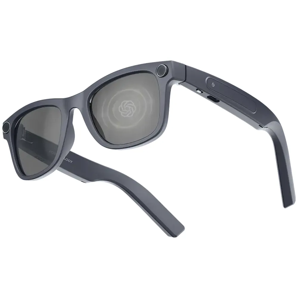 Powerology Paganspo AI Smart Brille Kamera + Audio und Übersetzer- Grau