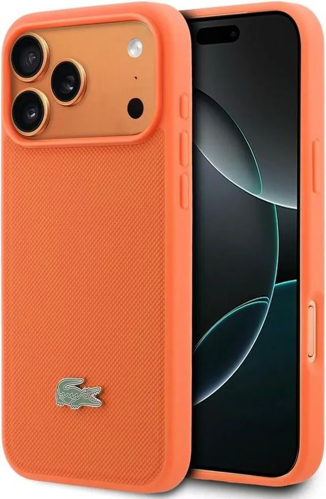 Lacoste MagSafe Kunstleder Hülle Apple iPhone 17 Pro Max