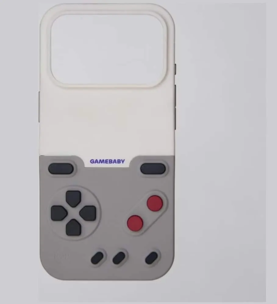 BitmoLab GameBaby Retro Gaming Schutzhülle iPhone 17 Pro Max Weiss