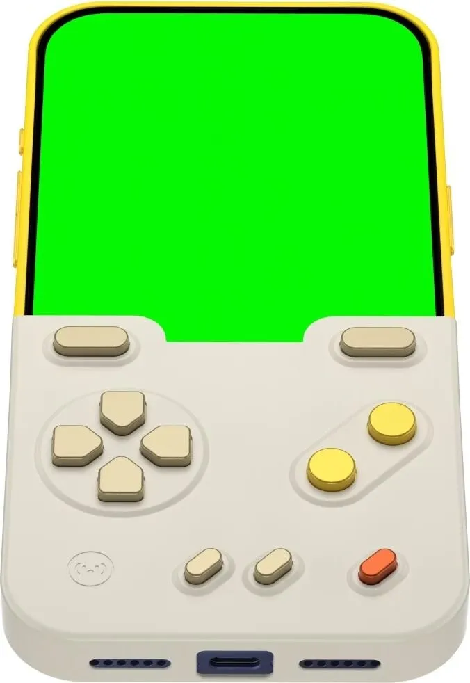 BitmoLab GameBaby Retro Gaming Schutzhülle iPhone 17 Pro Max Gelb