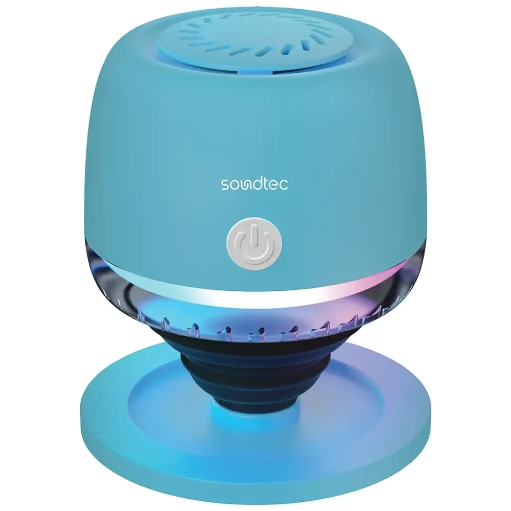 Porodo Snapp Vibe RGB Bluetooth Lautsprecher magnetisch magsafe kabellos Blau