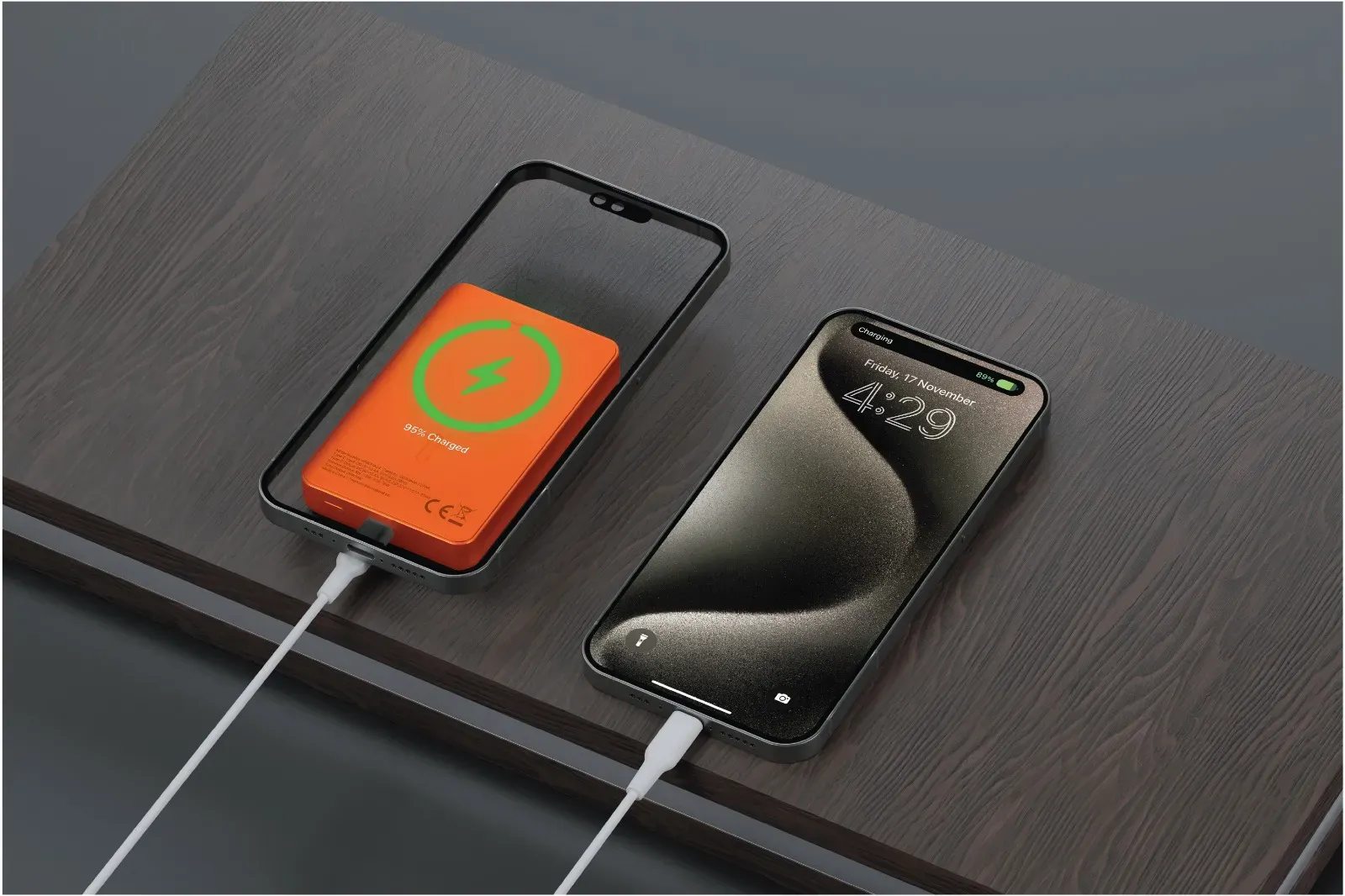 Spetelli Magsafe Powerbank 10000 mAh Orange
