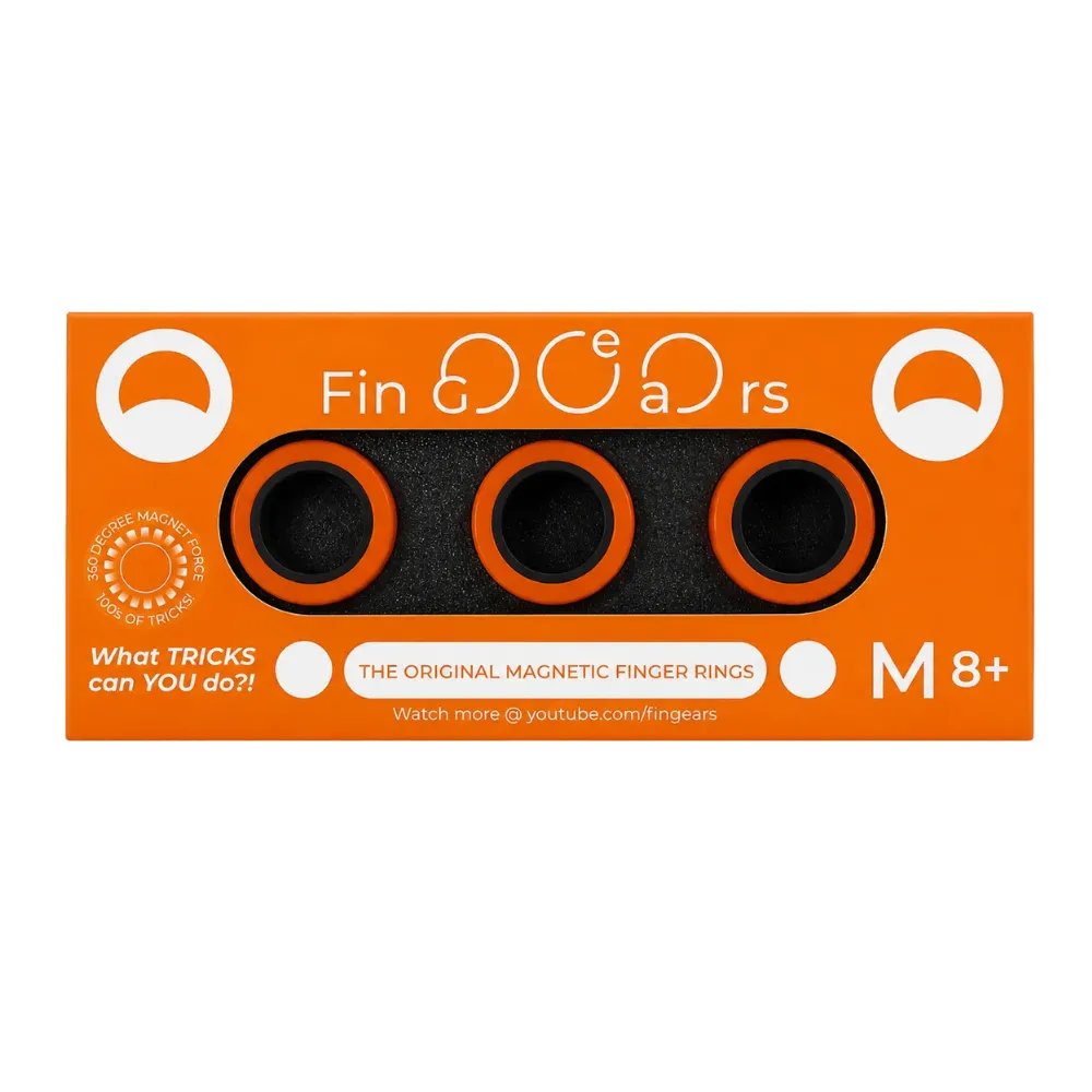 FinGears Magnetic Rings for Urban Lifestyle Orange